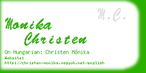monika christen business card